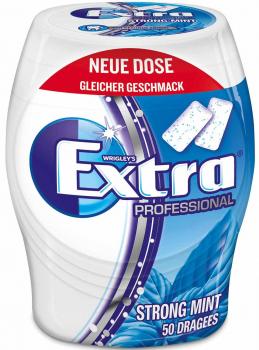 Wrigley´s Extra Professional Strong Mint zuckerfrei extrastarkem Minz- und Menth